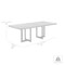 Armen Living Odet Rectangular 87" Dining Table in Concrete and Black Metal LCOEDIGR - alternate 3